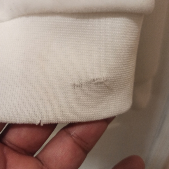 Nike Full Zip Womens Track Jacket medium White Velour Velvet Y2K - Picture 11 of 16